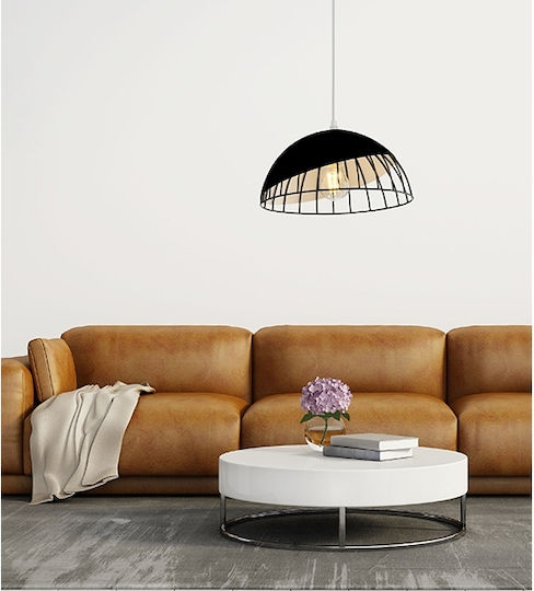 Hatzipantos Stores Pendant Light Black Bell with Socket E27 35cm