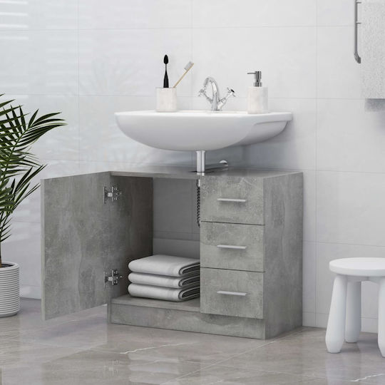 vidaXL Countertop without Sink L63xW30xH54cm Gray