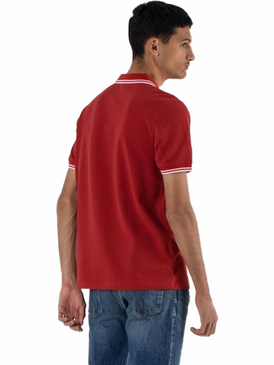 Polo Kurzarmbluse Rot