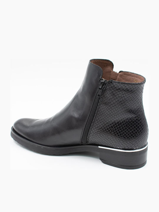 Leather Women's Ankle Boots Black