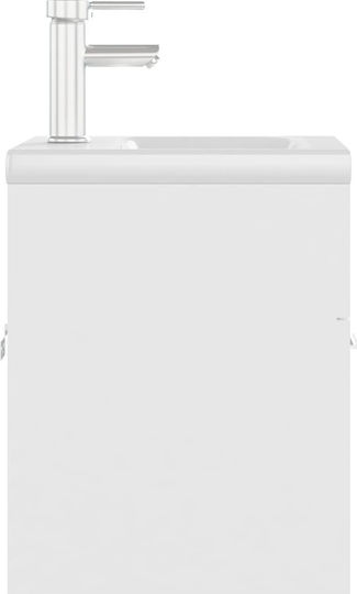 vidaXL Countertop with Sink L41xW38.5xH46cm White