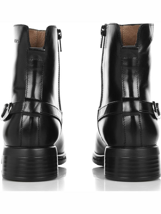 Leather Women's Ankle Boots Black