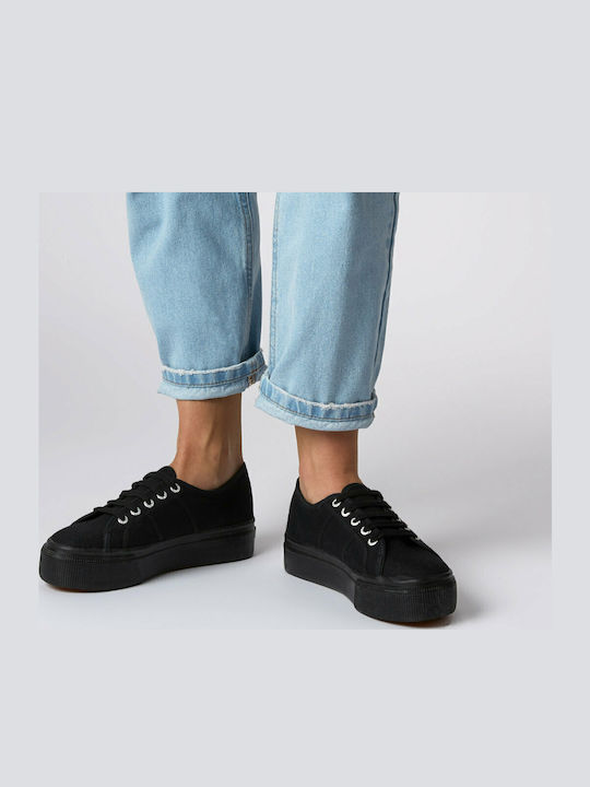 2790 Acotw Linea Up And Down Дамски Флатформи Маратонки Full Black