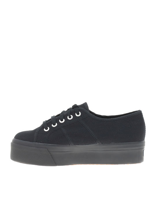 2790 Acotw Linea Up And Down Дамски Флатформи Маратонки Full Black