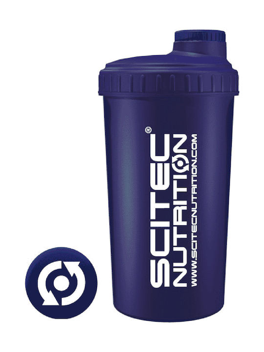 Scitec Nutrition Shaker Πρωτεΐνης 700ml Πλαστικό Σκούρο Μπλε