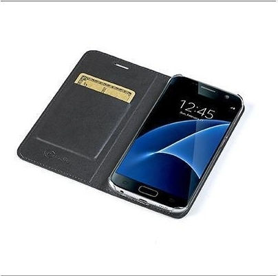 Celly Air Book Synthetic Leather 2mm Black (Galaxy A3 2017)