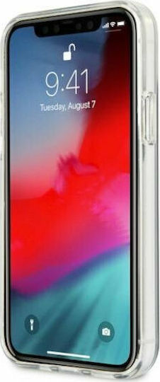 BMW Motorsport Tricolor Back Cover Silicone Transparent (iPhone 12 Pro Max)