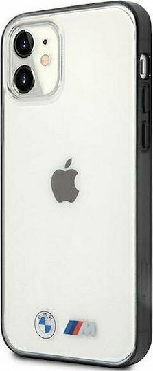 BMW Sandblast Umschlag Rückseite Silikon Transparent (iPhone 12 mini)