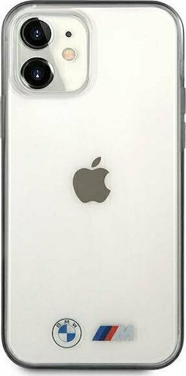 BMW Sandblast Umschlag Rückseite Silikon Transparent (iPhone 12 mini)