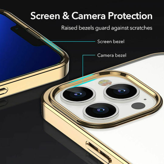 ESR Project Zero Back Cover Σιλικόνης 1.45mm Χρυσό (iPhone 13 Pro Max)