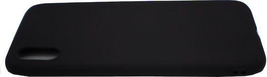 Matt Back Cover Σιλικόνης 1.2mm Μαύρο (iPhone XR)