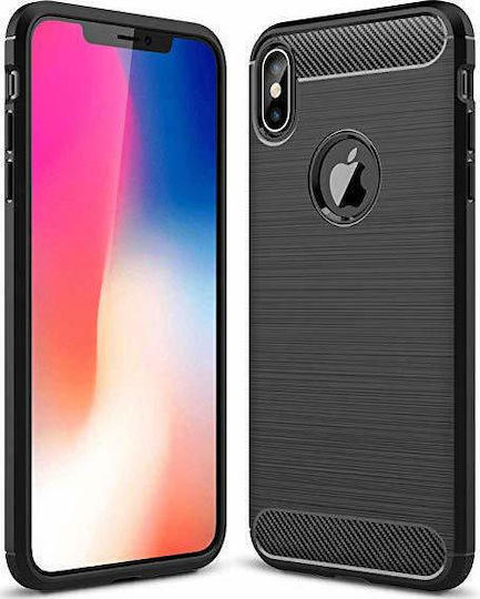 Forcell in Back Cover Σιλικόνης Μαύρο (iPhone XS Max)