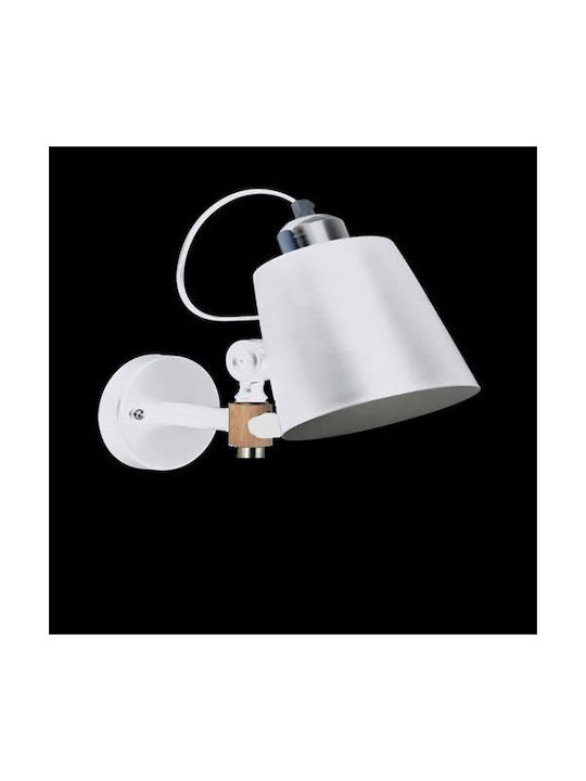 Home Lighting Vintage Φωτιστικό Τοίχου με Ντουί E27 Λευκό 27x13x10εκ.