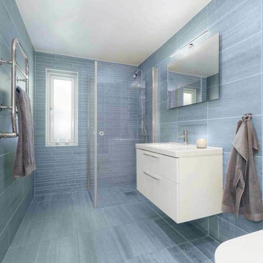 Eglo Pandella1 Modern Lamp Bathroom with Integrated LED and Natural White Light Silver 60x4x4cm