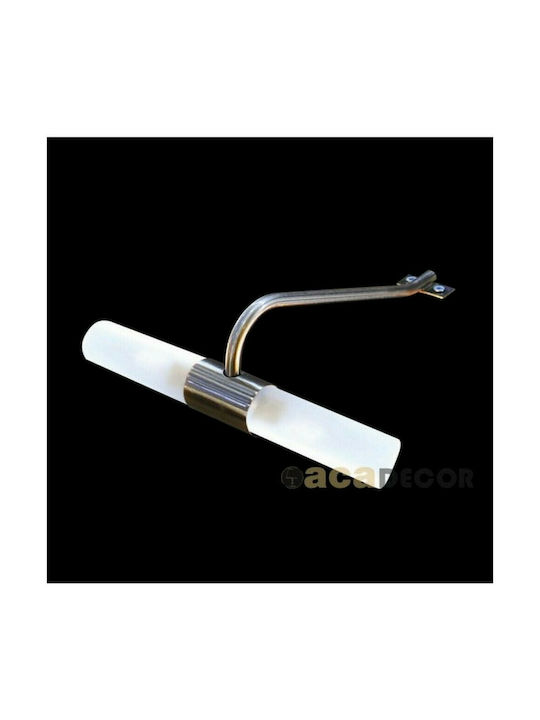 Aca Modern Leuchte Wand mit Fassung G9 Silber 22cm