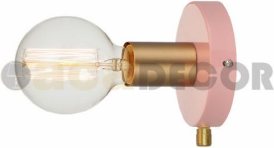 Aca Joy Modern Lamp Wall with Socket E27 Gold 12cm