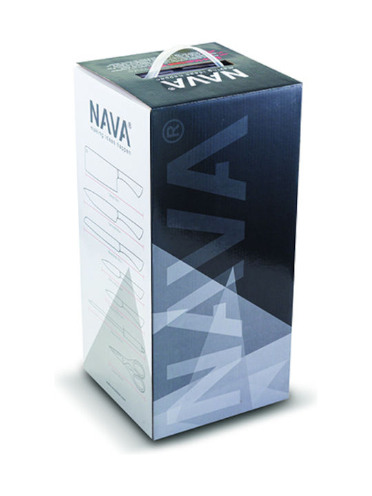 Nava Knife Set with Block from Stainless Steel