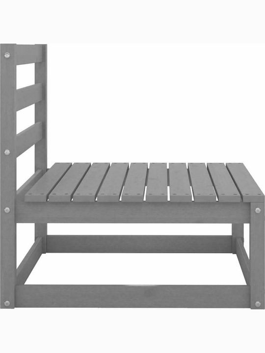 Bench Outdoor from Pallets with Pillows 70x70x67cm