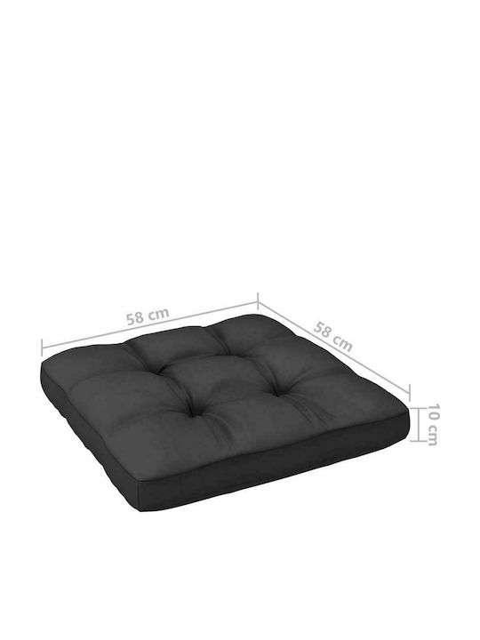 Bench Outdoor from Pallets with Pillows 70x70x67cm