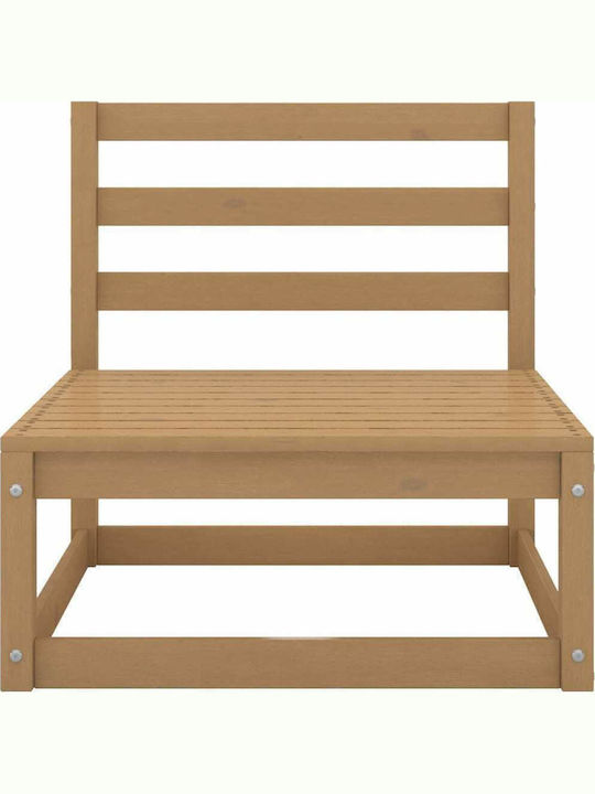 Bench Outdoor from Pallets with Pillows 70x70x67cm