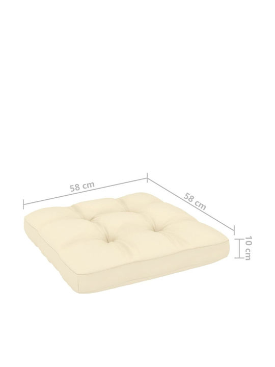 Zweisitziges Sofa Außenbereich aus Paletten mit Kissen 140x70x67cm