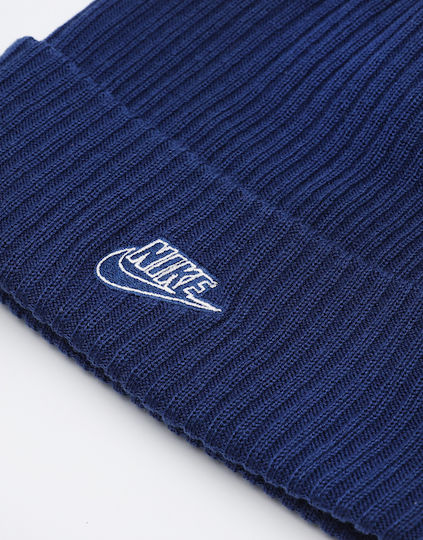 Sportswear Fisherman Beanie Ανδρικός Σκούφος με Rib Πλέξη σε Μπλε χρώμα