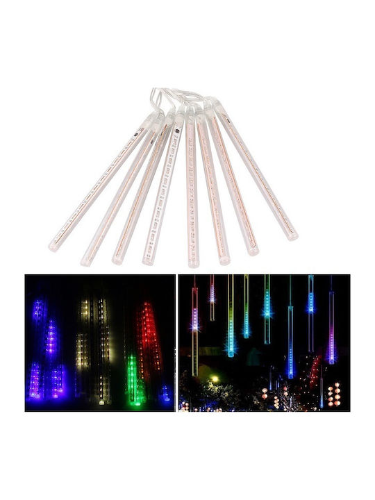 8 Lights LED 2.5m. x 47cm Multicolor type Meteor 1pcs