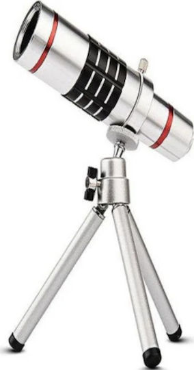 HX-1805 Phone Camera Lens Set Telephoto 18x in Silver Colour