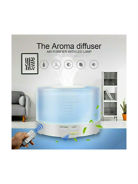 Led Aromatherapy Diffuser with Remote Control White 500ml NS12156