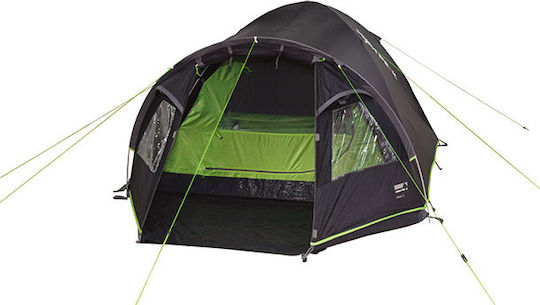High Peak Talos 3 Dark Grey Χειμερινή Σκηνή Camping Igloo Ορειβασίας Γκρι με Διπλό Πανί για 3 Άτομα Αδιάβροχη 4000mm 330x180x120εκ.
