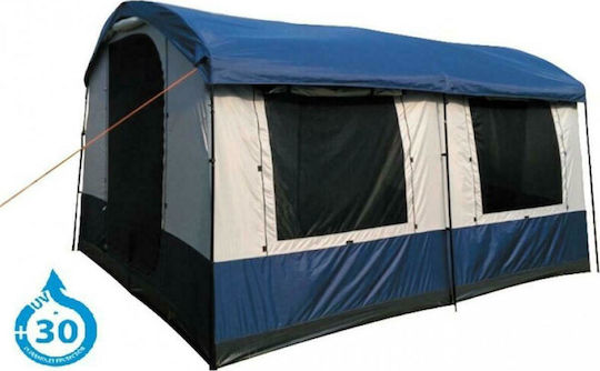 Panda Dorado Σκηνή Camping Μπλε με Διπλό Πανί 3 Εποχών για 10 Άτομα 400x330x220εκ.