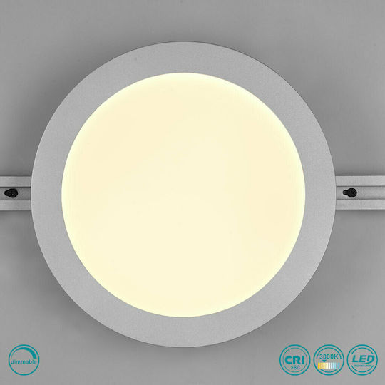 Trio Lighting Camillus Rund Draußen LED Panel 14.5W mit Warmes Weiß Licht 3000K