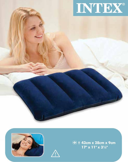 Intex Μαξιλάρι Camping Βελούδινο Μωβ 43x28εκ.