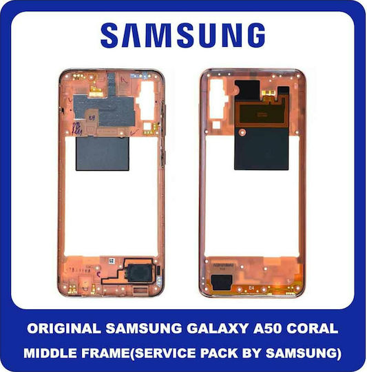 Samsung Middle Frame Orange for Galaxy A50