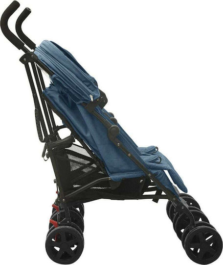 vidaXL Umbrella Stroller Suitable from 6+ Months Navy Blue 14.4kg