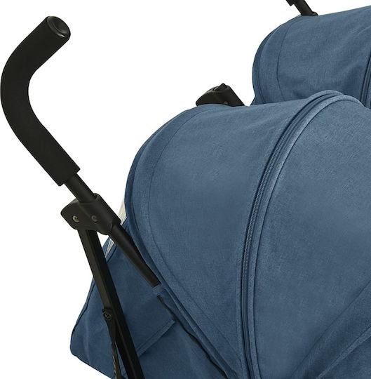 vidaXL Umbrella Stroller Suitable from 6+ Months Navy Blue 14.4kg