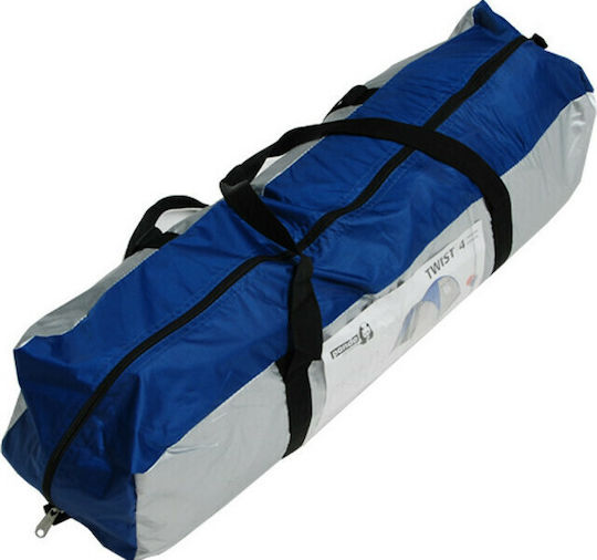 Panda Twist Καλοκαιρινή Σκηνή Camping Igloo Μπλε για 4 Άτομα 210x240x170εκ.