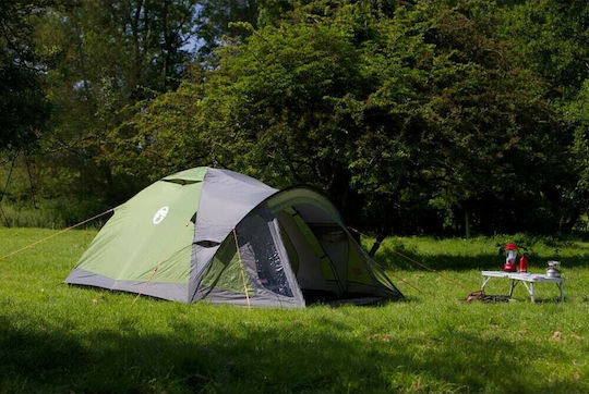 Coleman Darwin 4 Plus Σκηνή Camping Igloo Ορειβασίας Γκρι 4 Εποχών για 4 Άτομα Αδιάβροχη 3000mm 340x260x130εκ.