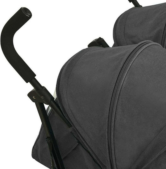 vidaXL Καρότσι Μπαστούνι Kατάλληλο από 6+ Mηνών Ανθρακί 14.4kg