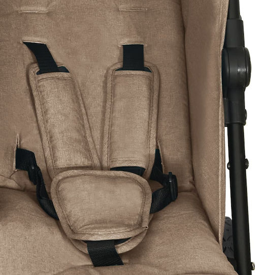 vidaXL Umbrella Stroller Suitable for Newborn Taupe 14.4kg