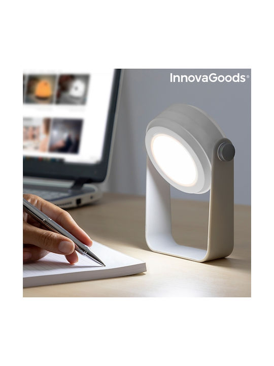 InnovaGoods Lanthree LED Office Lighting and Folding Lamp in White Color