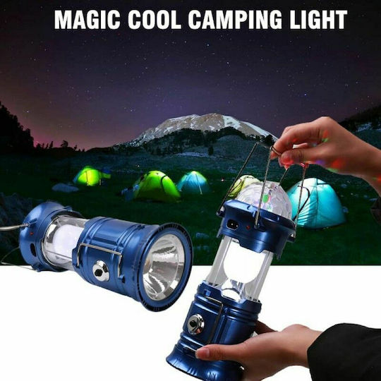 Factory SH-5801 Led Battery Camping Lantern with Flashlight Blue 500lm 2W