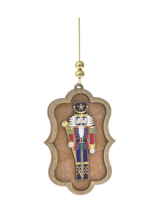 Iliadis Christmas Wooden Nutcracker Ornament 12x8cm (Μiscellaneous Colors)