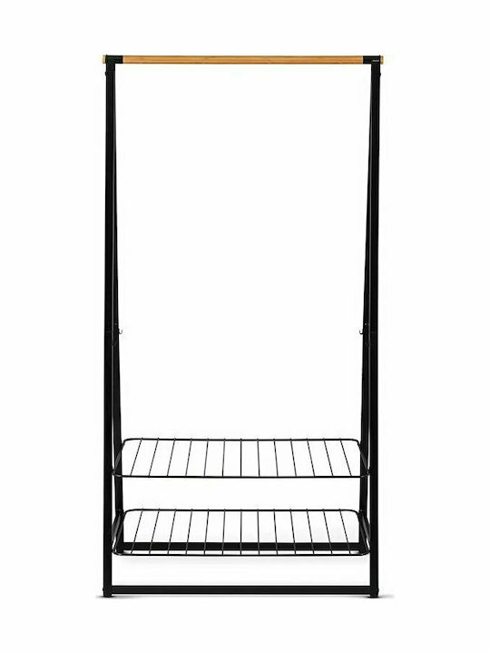 Brabantia Floor Garment Rack made of Metal Black 99.5x57x190cm