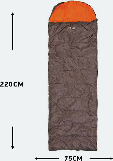 Escape Sleeping Bag Single Summer Iberia Brown