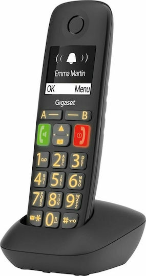 Gigaset E290HX Handset Ασύρματο Τηλέφωνο IP Μαυρο
