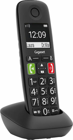 Gigaset E290HX Handset Ασύρματο Τηλέφωνο IP Μαυρο