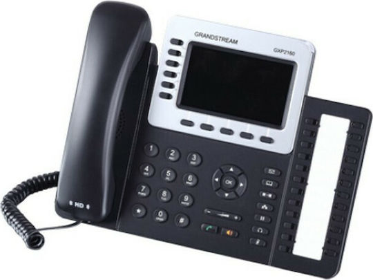 Grandstream GXP2160 Ενσύρματο Τηλέφωνο IP 6 γραμμών Μαύρο