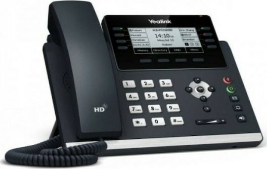 Yealink SIP-T43U Wired IP Phone with 12 Lines Black