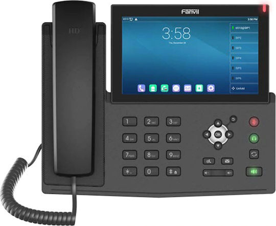Fanvil X7A Android Wired IP Phone with 20 Lines Black